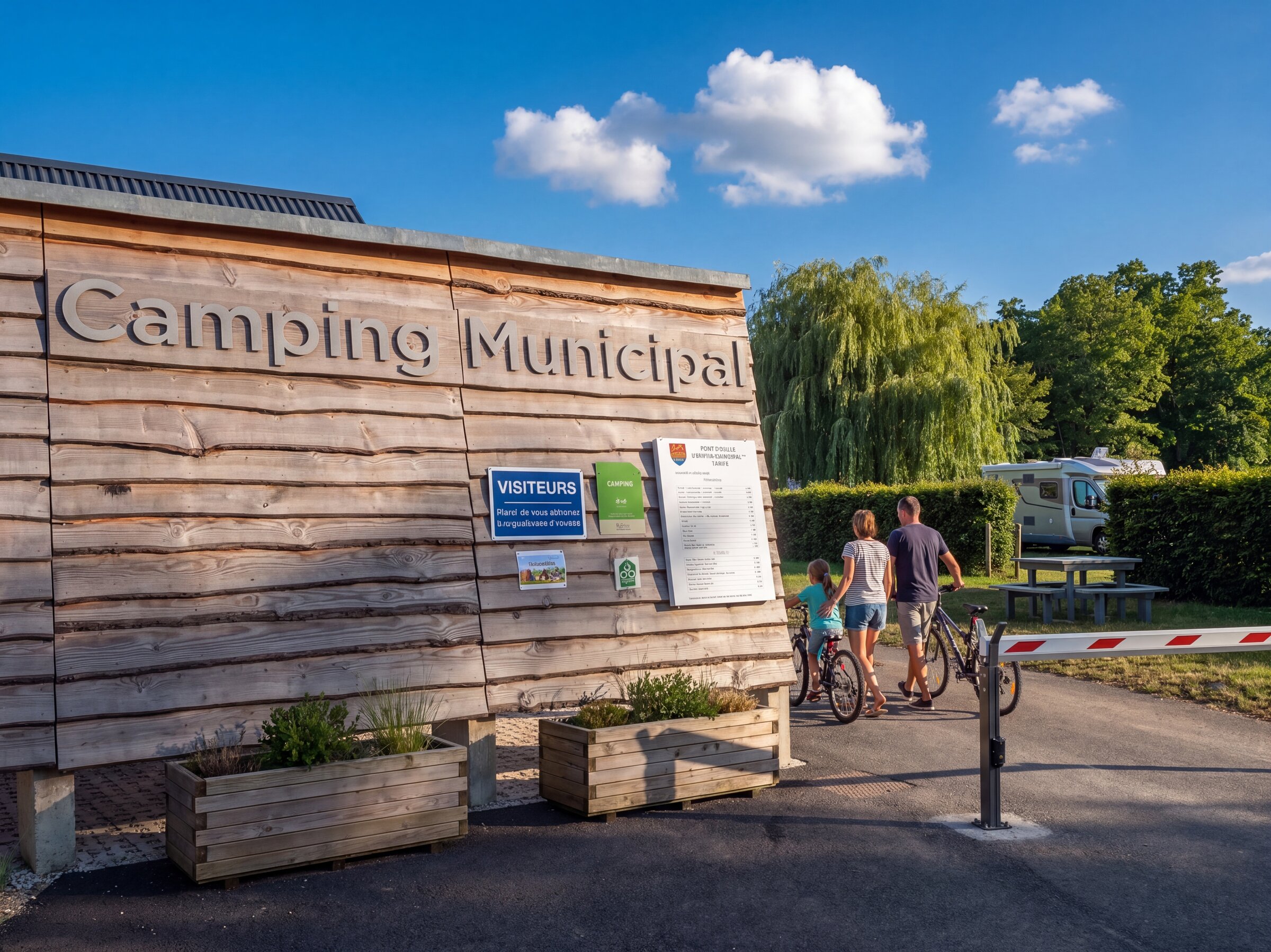 Camping Municipal à Pont d'Ouilly en Suisse Normande